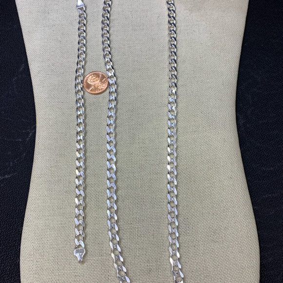 Pure sterling silver cube chain - Picture 1 of 3